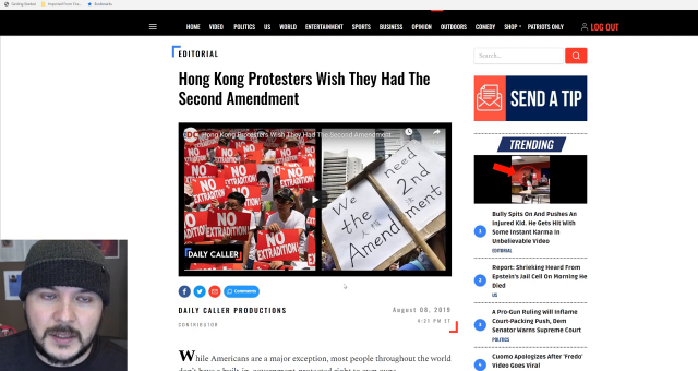 Hong Kong Protesters Fly US Flag, Sing Our Anthem, While We Complain About Chris Cuomo.mp4